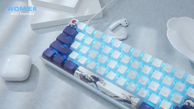 Amazon.com: Womier 60% Percent Keyboard Gaming, WK61 Creamy